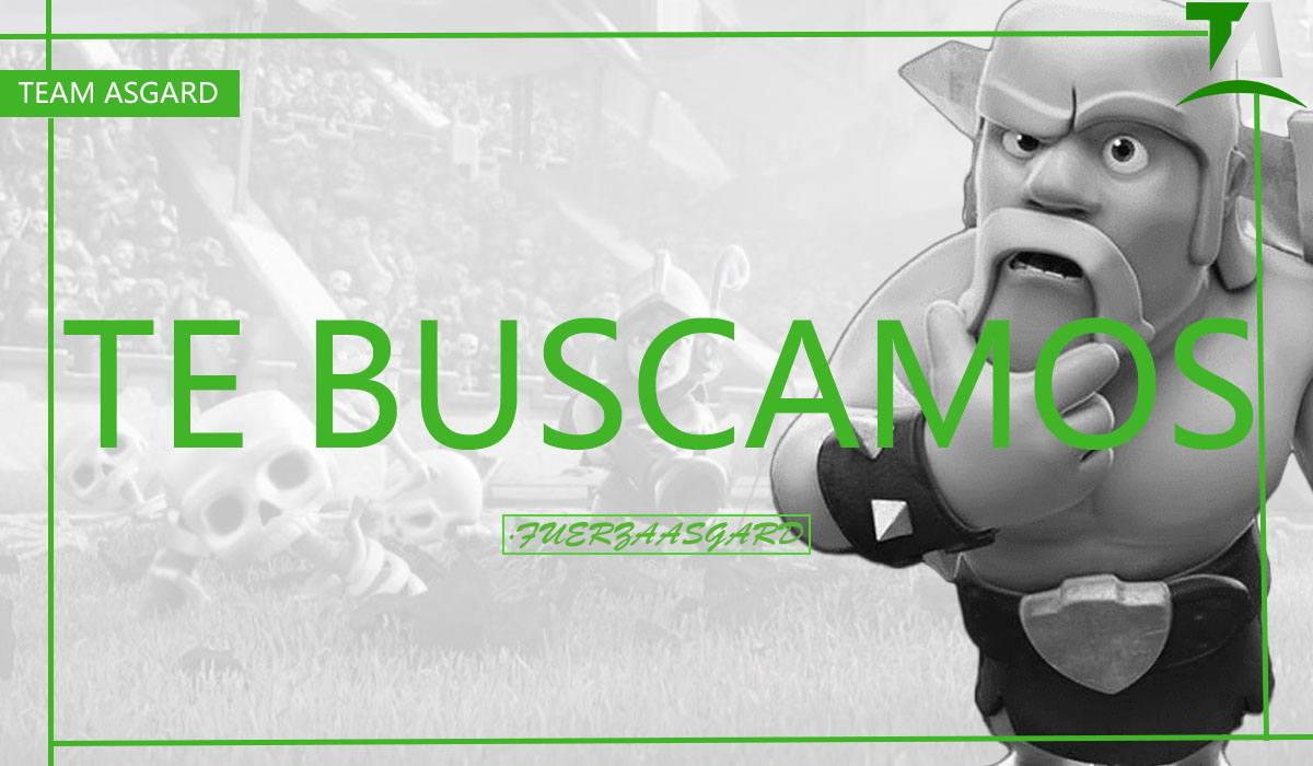 #CR l-En Team Asgard estamos en busca de 2 o 3 Jugadores con execelente nivel que quieran jugar la @CGO_ClashRoyale con nosotros!

Requisitos:
-Experiencia en este tipo de ligas
-No tóxico
-Disponibilidad de Tiempo
-Compromiso

-Contertaremos a todos los interesados que manden MD