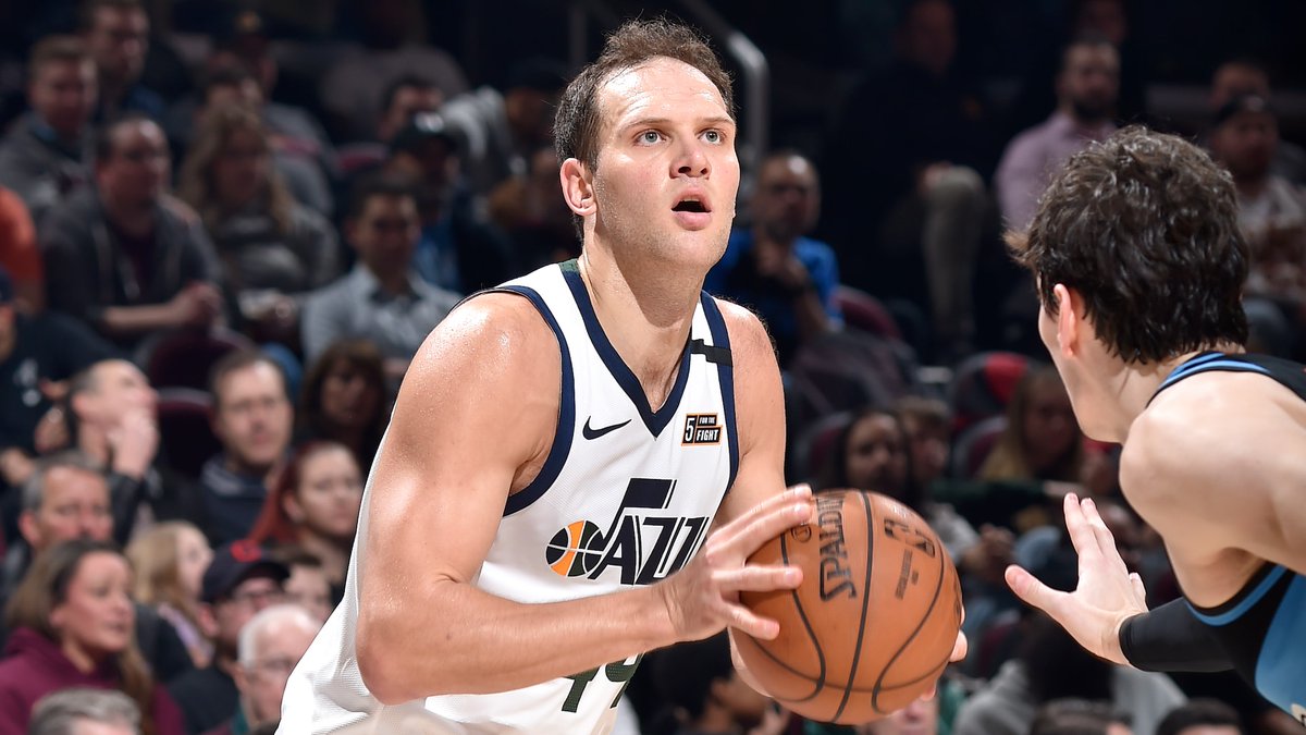 bojan bogdanovic 2019-20 statline:20.2 PPG 4.1 RPG 2.1 APG 0.5 SPG 0.1 BPG 2.5 TPG 44.7 FG% 41.4 3PT% 90.3 FT%given the fact that he is 31, i'm not sure if he keeps this production up for much longer and he might regress next season, his defense is very questionable as well