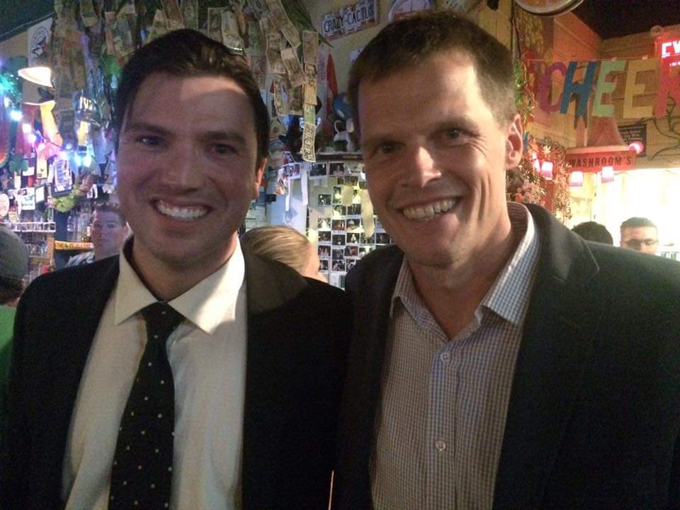 BrianPfefferle's tweet photo. @charlieclarkyxe #imwithcharlie even though we can't drink gringos at the Crazy Cactus, or force you to sing Karaoke "Tiny Dancer", or even take photos without masks. Rain check after the pandemic? #chaz4mayor. #isthattombradyorchaz #yxevotes https://t.co/DkPL6JCnij