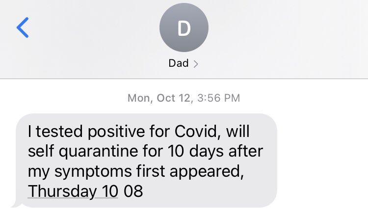 This was three weeks ago. Dad died this morning after six days on a ventilator.Pursing herd immunity puts us all at risk of this. Please vote for Joe Biden tomorrow