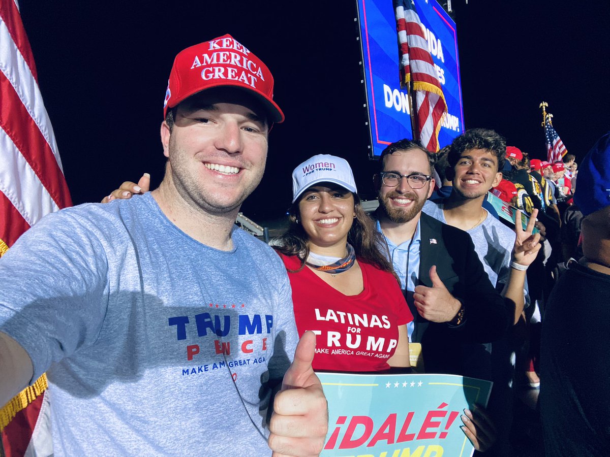 GOPFIU's tweet photo. Last nights trump rally showed us just how ready Miami Dade County is for #FourMoreYears with a yuuuge turnout! Remember Election Day is the last day to Vote! Let’s #KeepAmericaGreat and #KeepFloridaRed! 🐘🇺🇸 https://t.co/hWgtZvvypF