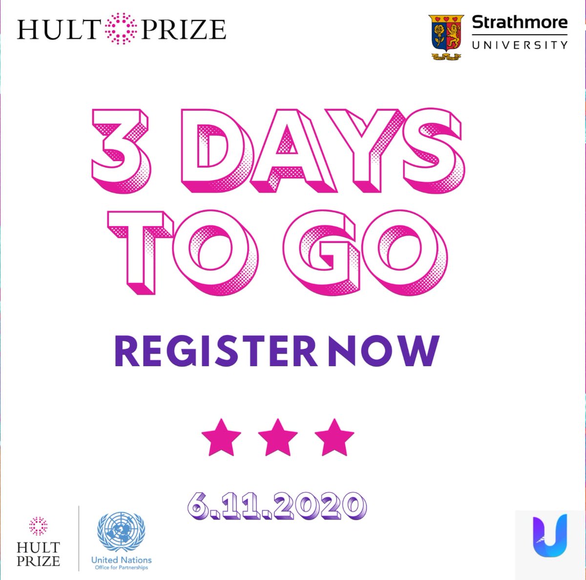 HultStrathmore's tweet photo. 3 days to the registration deadline.
Register now! https://t.co/NLpAuxumga