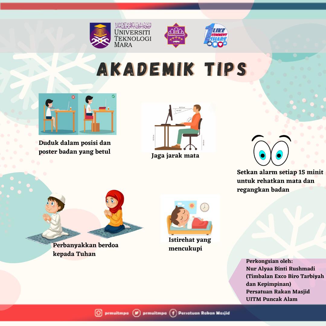 Persatuan Rakan Masjid On Twitter Akademik Tips Biro Akademik Dan Kebajikan Ayuh Bersama Luangkan Masa Membaca Perkongsian Minggu Ini Memandangkan Sepanjang Semester Ini Kita Menjalani Pengajian Dan