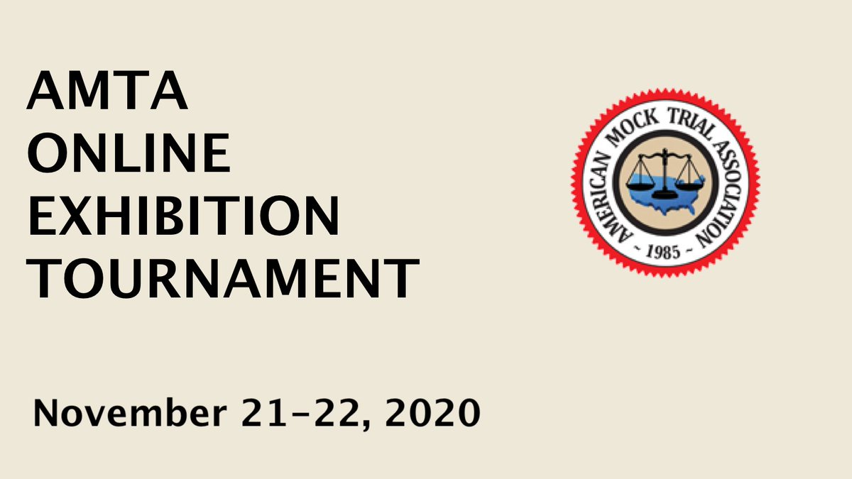 AMTA is excited to announce our first-ever fall competition! 

Priority will be given to (1) 1st year schools; (2) schools in their 1st, 2nd, or 3rd years with AMTA; (3) schools with no TPR; and (4) schools with TPR in the bottom 50%.

Learn more: collegemocktrial.org/resources/anno…