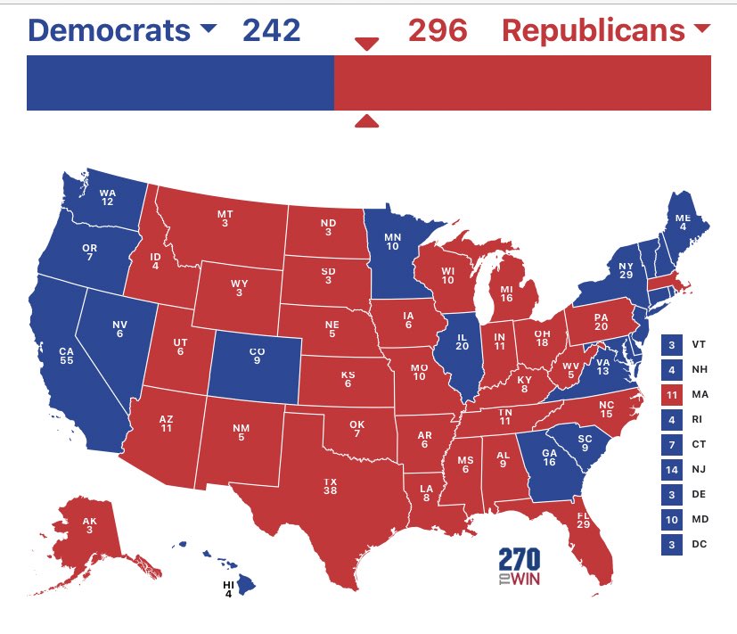 The_CassidyRose's tweet photo. @BricBric @Casey here’s my guess (ps Massachusetts is supposed to be blue) https://t.co/frnNOw21up