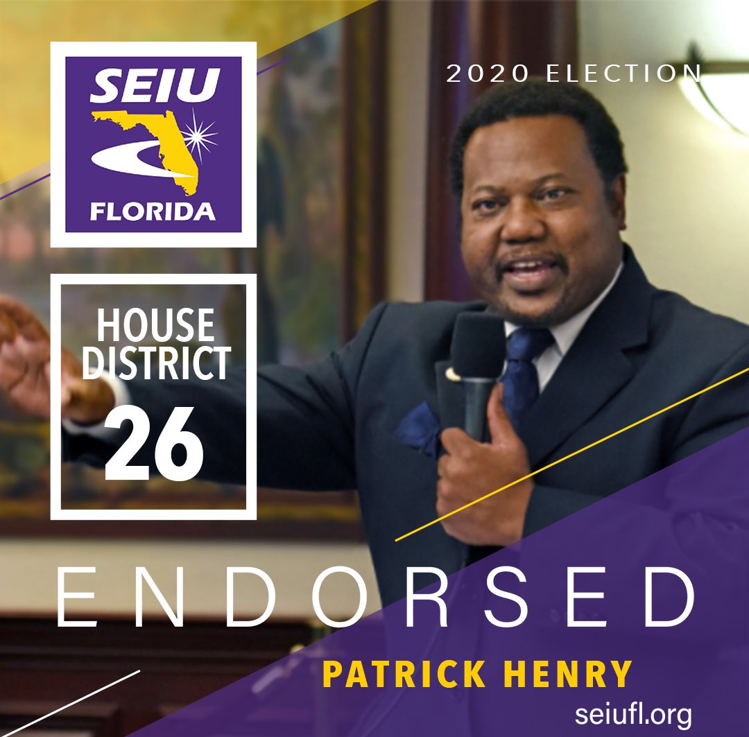 <a href="/HenryFor26/">Patrick Henry</a> is a dedicated public servant who will fight for a living wage and affordable healthcare. Vote for him on 11/3. #WeCareWeVote