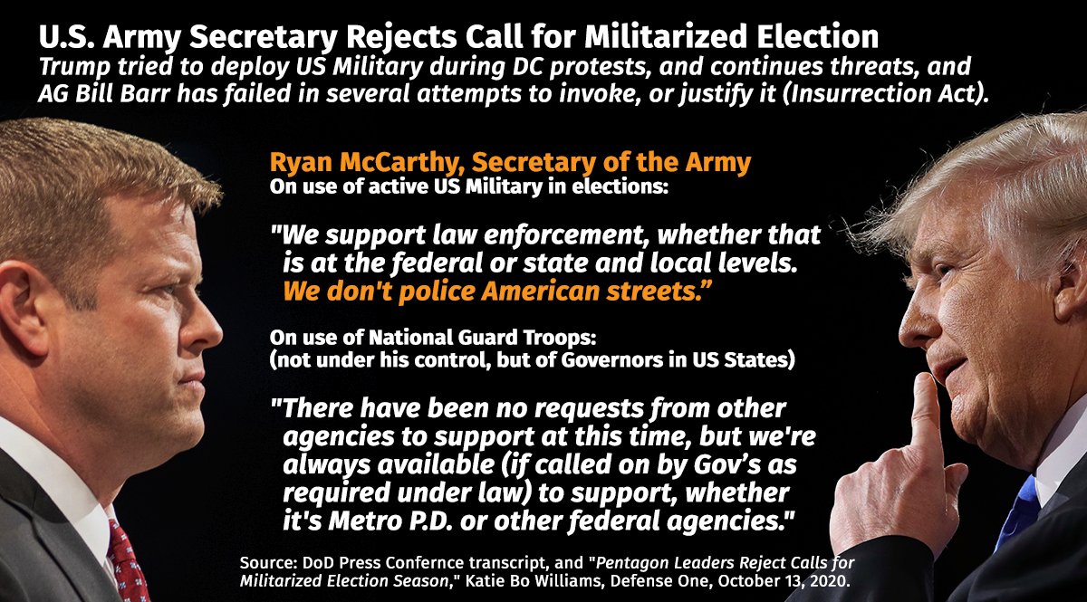 HectorSolon's tweet photo. FTR: After many searches, found NO MANUAL or Regs (after 1920's) for "Martial Law" (absolute military authority) w/in DoD.

|@MilitaryTimes: How the president could invoke martial law - LIE ABOUT IT and DO IT - Includes Posse Comitatus, Insurrection Act https://t.co/SBeQFfiAA2 https://t.co/d9p93lO3tY