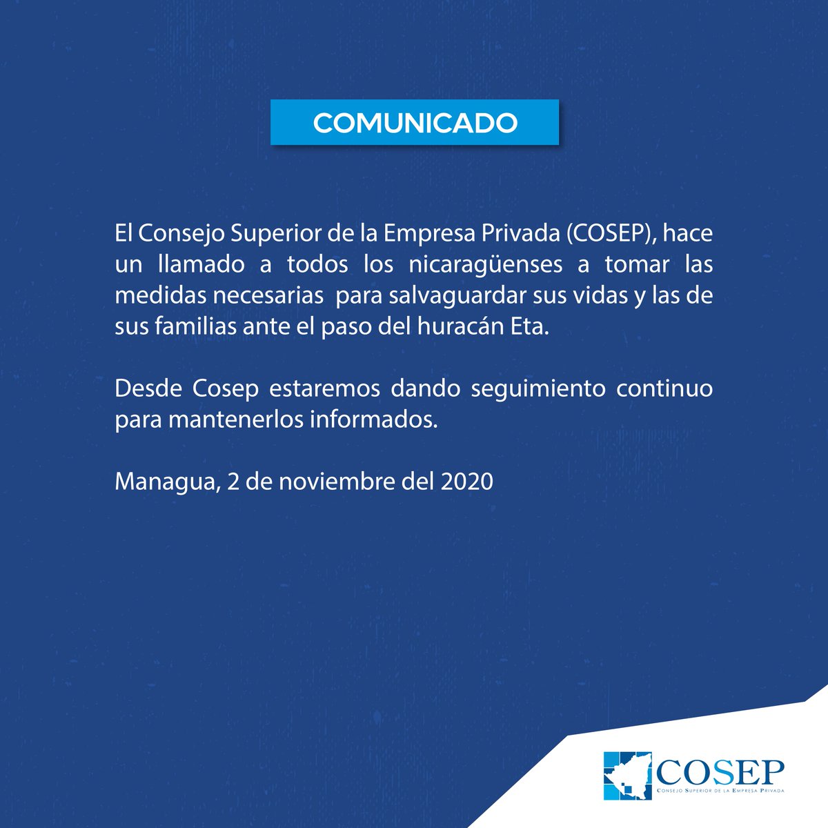 COSEP Nicaragua tweet media
