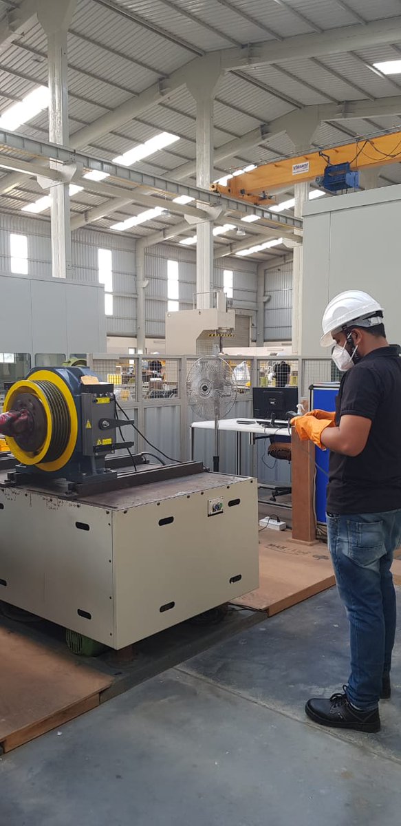On load #testing of #elevator gearless traction machine