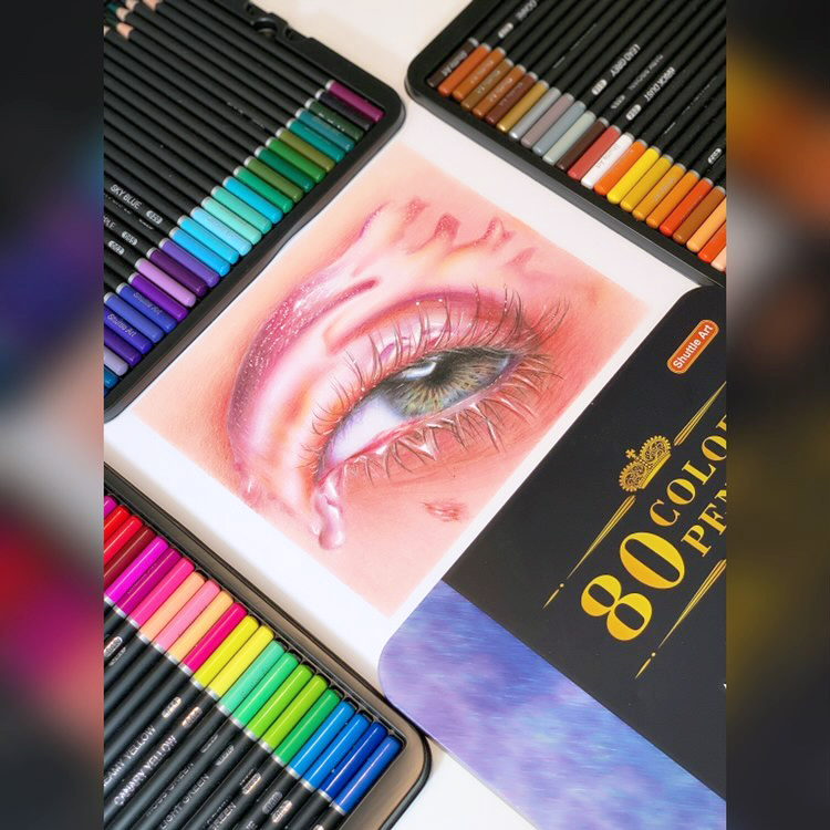 "When I look into your eyes✨"

Art by: <a href="/shirin/">shirin abdelkader</a>.art.world
Made with: Shuttle Art 80 professional colored pencil set bit.ly/35WXeDQ
#eyedrawing #shuttleart #shuttleartcoloredpencils #artist #artpencil