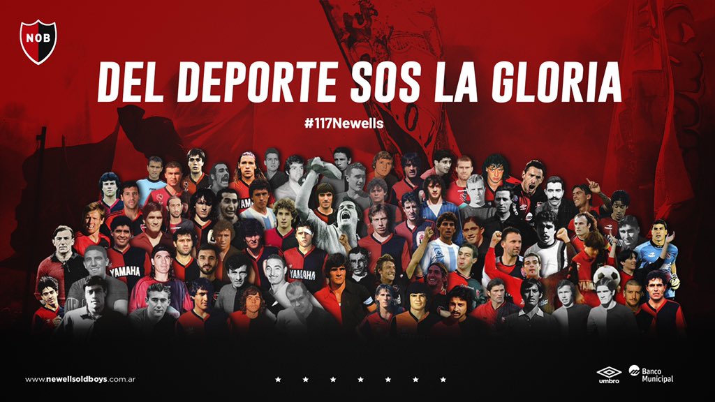 ¡Tu brillante trayectoria hoy festeja tu legión! ❤️🖤

Hace 117 años, un grupo de jóvenes comenzaba a escribir la historia más grande del fútbol del interior del país. Lo que vino después es todo orgullo y pertenencia.

#117Newells