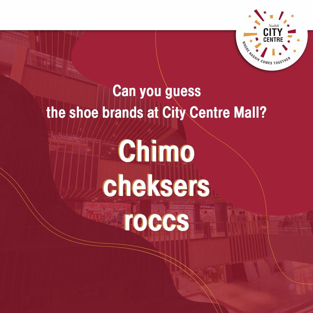 nasikcitycentre's tweet photo. Comment &amp; tell us how well do you know the shoe brands at City Centre Mall, Nashik

#FeelSafeShopSafe #CityCentreMallNashikApp #safeshopping #ccmnashik #nashikdiaries #mallsinindia #unlock #safetymeasures #mallreopen #mallsafetymeasures  #foodcourtreopen #unlock5 https://t.co/lU6A0P6bgC
