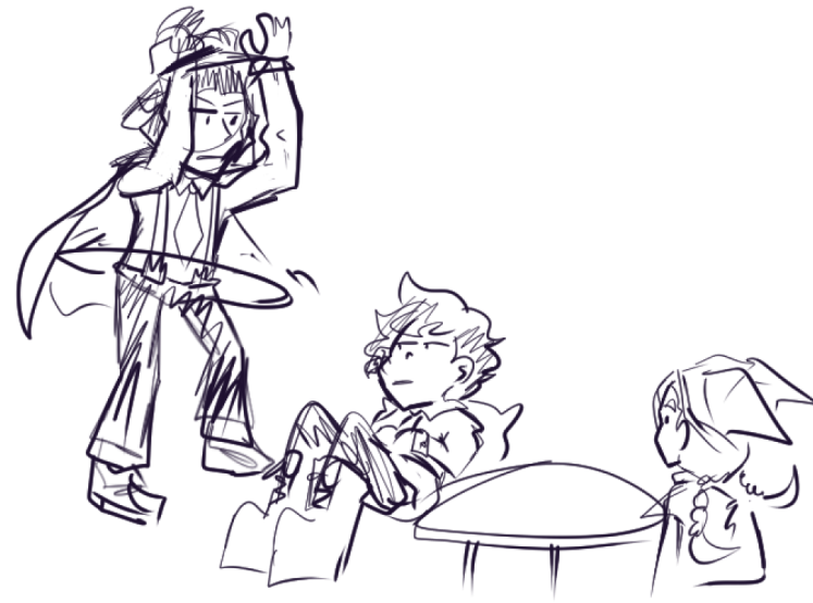 My friends and I watched Gokushufudo, which was essentially what my tape was mainly based off of lsdkjfldskfj 