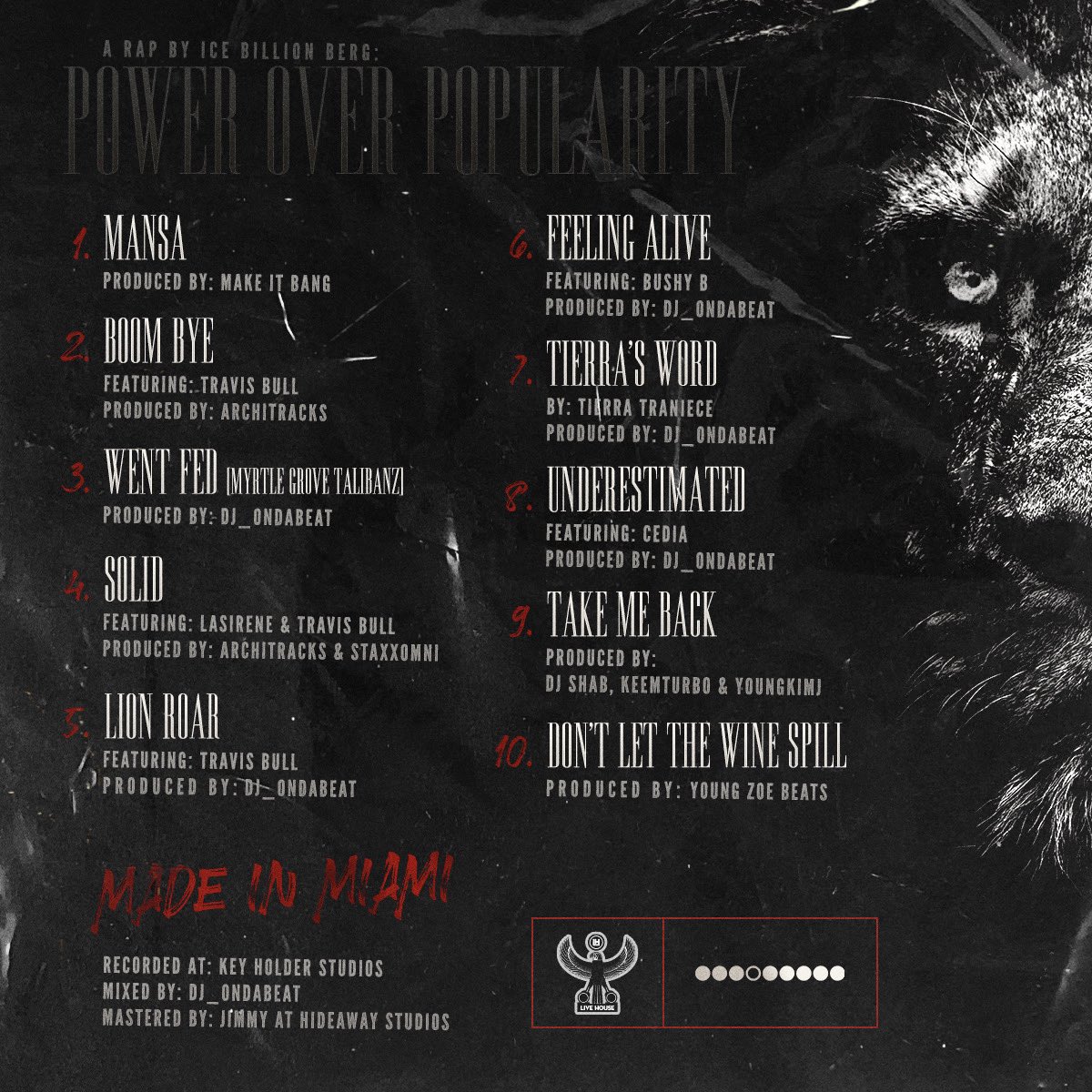 IceBerg305's tweet photo. Stream my latest album #PowerOverPopularity today. Available on all platforms : https://t.co/lKHXEXcKR9 https://t.co/zXe1veGSyW