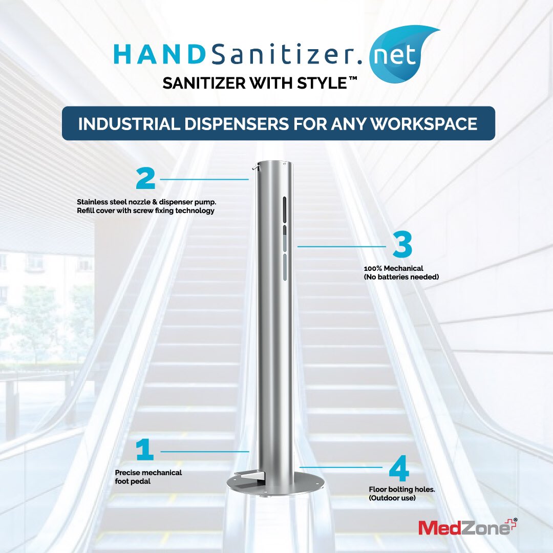 Have you seen our new line of industrial hand sanitizer dispensers? Take a look at handsanitizer.net for our latest videos.We are bringing Style Back To Sanitizers. Your office will love them. #HandSanitizer #backtowork #dispenser #ppe #officefurniture #medzone #Sanitizer