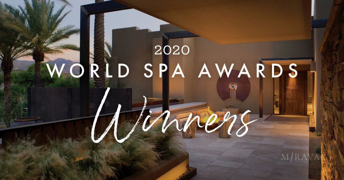 Proud to share that @miravalresorts won the World’s Best Wellness Retreat Brand at the 2020 @worldspaawards. In a time when self-care is crucial, #Miraval remains a source of #mindfulness and #wellbeing. Gratitude &amp; congratulations to our teams! 🙏 #MiravalMoments #InAHyattWorld