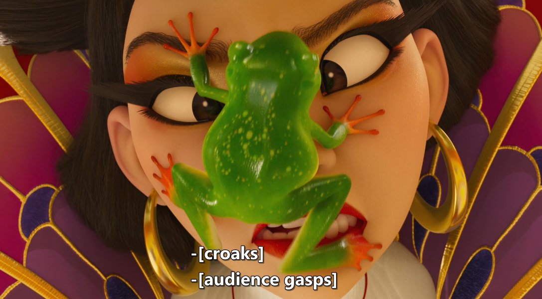 in one version of the Chang'e story she turns into a toad the moment she arrives on the moon as a punishment for her greed so this is probably a reference 