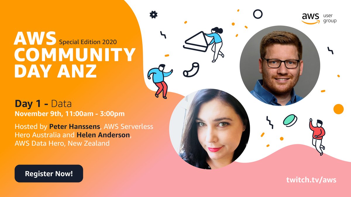 jrotenstein's tweet photo. I'll be producing AWS Community Week ANZ all next week on the AWS Twitch channel. Special Guest to start it off will be Corey Quinn (@QuinnyPig). Oh dear! https://t.co/dDYBiFa2qk https://t.co/OyO72r37pw
