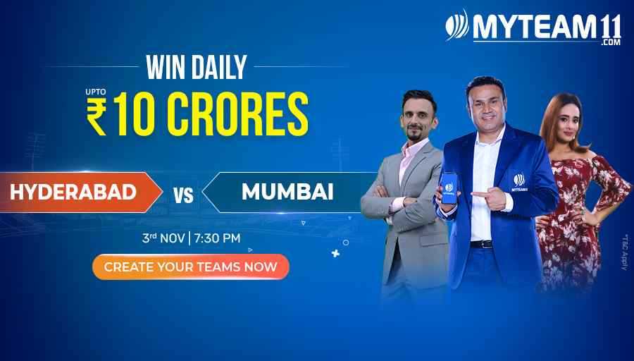 alv_singh's tweet photo. I have made my pick for the next big clash of Indian T20 League. Create your teams on https://t.co/wrxudLLJm7 for Hyderabad vs Mumbai &amp; Win Big. #IndiaKiApniFantasyApp #MyTeam11 https://t.co/dek4SifurO