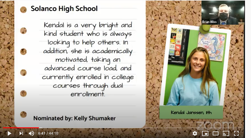 SolancoB's tweet photo. Congratulations to Solanco GBB player KENDAL JANSSEN ... Solanco School District Student of the Month!   We are all very proud of you Kendal!   Great Job! https://t.co/eE0zjogLiz