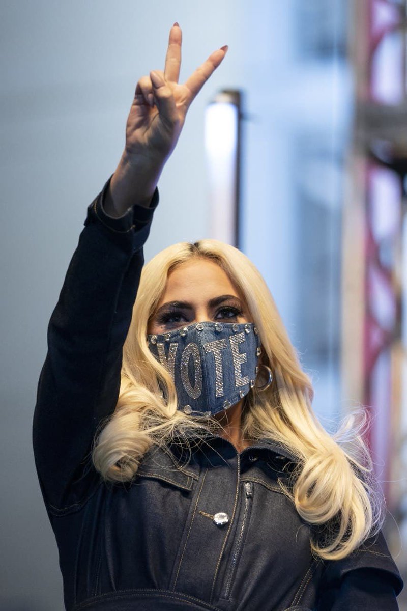 isladylala's tweet photo. I am very proud of you, you are an inspiration to all of us, and you are using your voice for the right things, it is beautiful to see someone so committed to defending your ideas and doing it with mastery. ❤️ @ladygaga @JoeBiden 
#GagaWeAreWithYou #vote https://t.co/reuUd0K2Rn