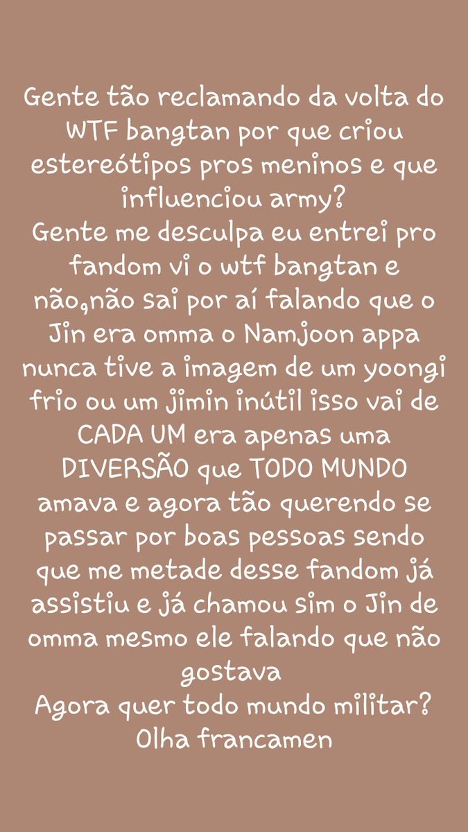heeyeonjay's tweet photo. Minhas palavras sobre tudo isso do WTF bangtan https://t.co/lzQ4mfeAaH