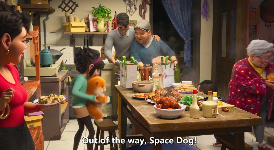 WAIT SHE BROUGHT THE SPACE DOG HOME AS A PET?? THE POWER.....