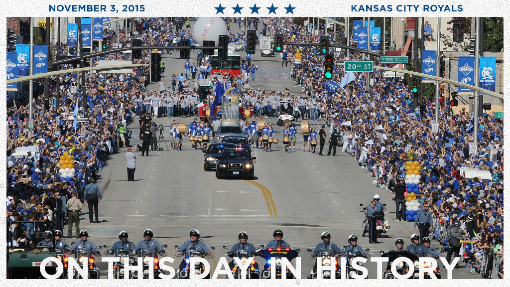 Royals's tweet photo. #OTD in 2015, we celebrated a championship together. https://t.co/7XTL4ElF5n