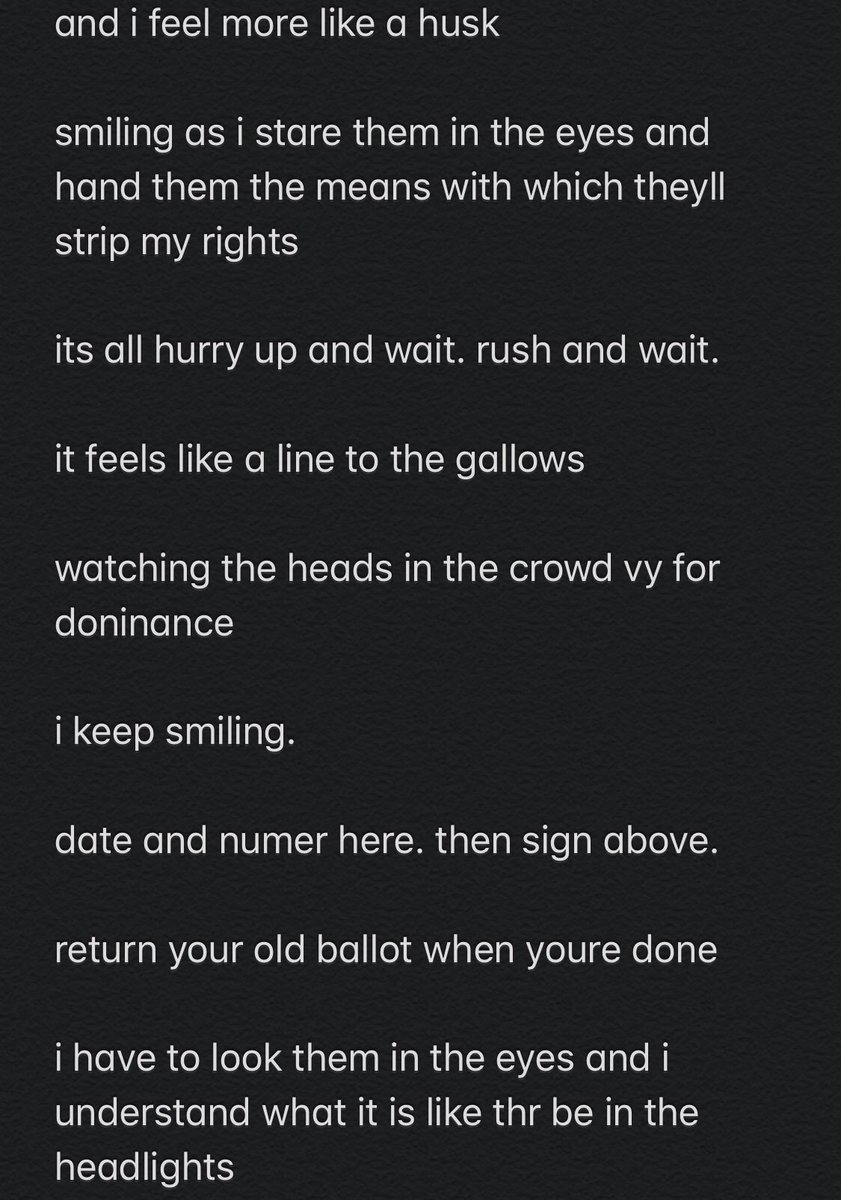 i wrote this after having a panic attack after my first day. (thus the spelling errors)