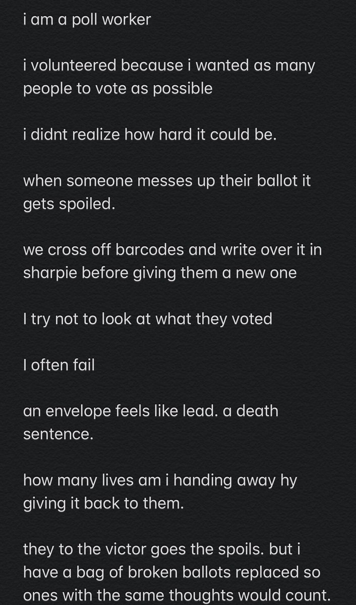 i wrote this after having a panic attack after my first day. (thus the spelling errors)