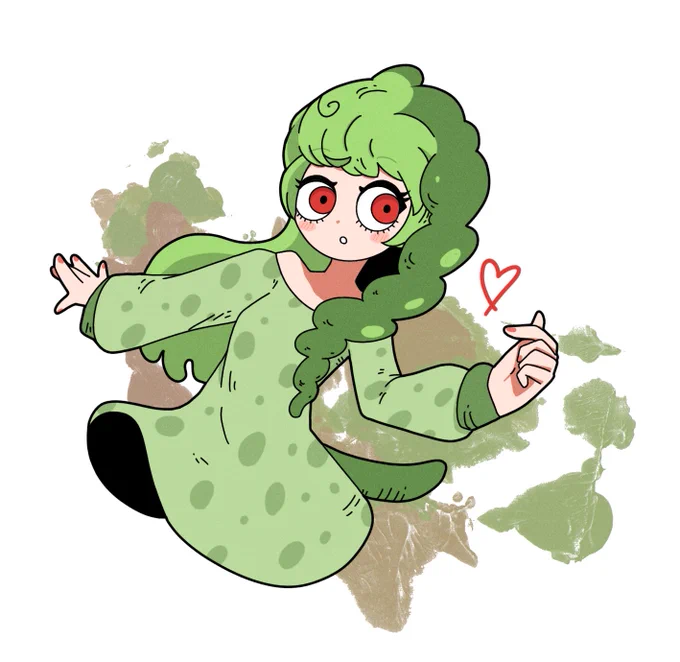 チュパカブラの擬人化がめちゃくちゃ可愛かったのでファンアート描きました‼️‼️? https://t.co/we7NGQtjwD 