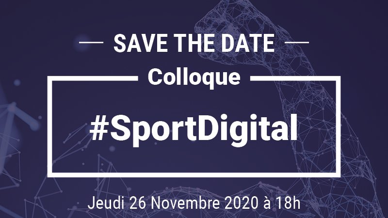 CROS_Normandie's tweet photo. 🔜 Colloque #SportDigital

"Le digital entraîne le Sport dans une nouvelle dimension. Impacts et enjeux pour le mouvement sportif et les pratiquant.e.s ?"

📅 jeudi 26 novembre 2020 
🕣 18H00 ➡ 20H30 (en visio💻📲)  

⚠ + d'infos à venir prochainement !
#SaveTheDate https://t.co/AytOaJiY4U