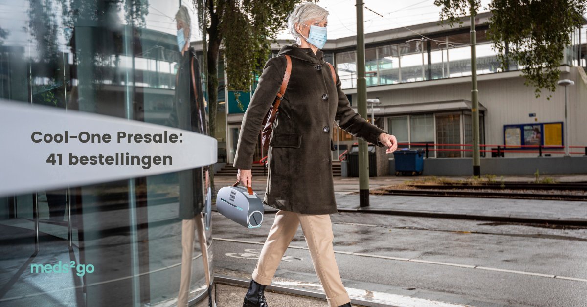 Last week was a bit slower than the first week in terms of the pre-sale. But we're still very happy and grateful that we have already received 41 orders for our Cool-One.

For more information about the Cool-One, please visit out website: meds2go.nl
#CoolOne #Meds2Go