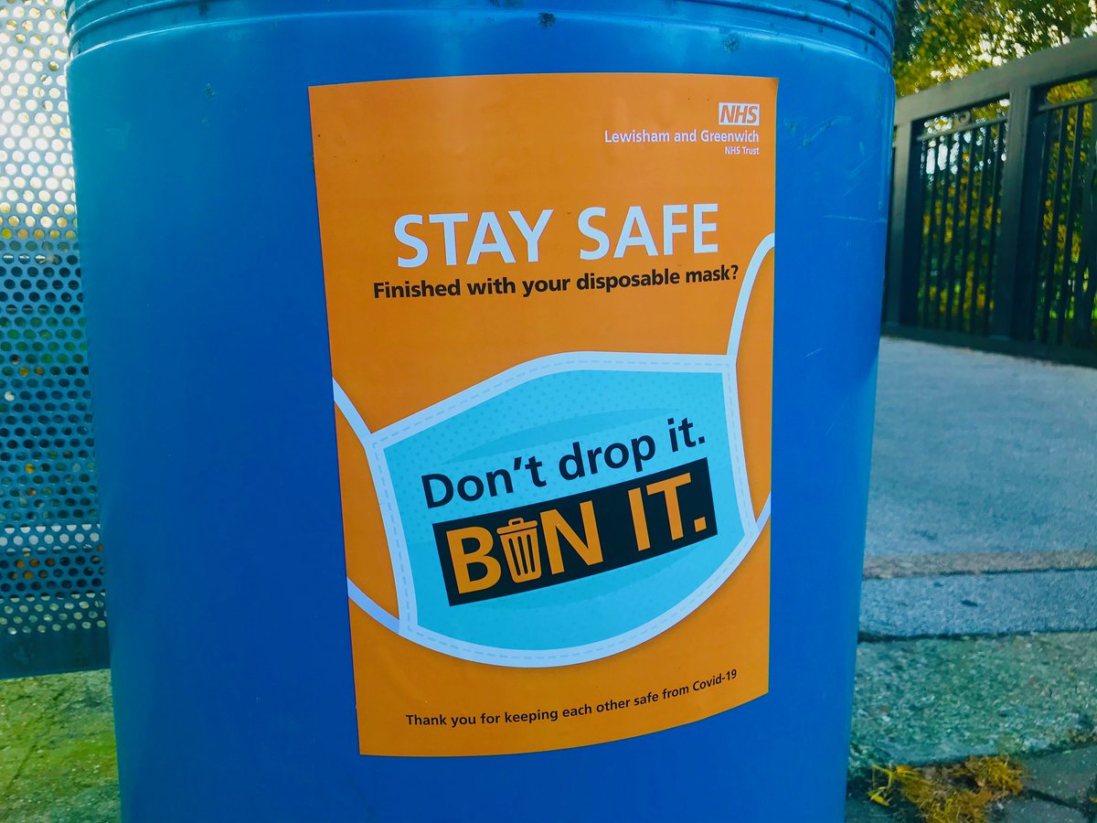 LG_NHS's tweet image. You will be seeing these posters up around our sites. Please help us keep everyone safe, and the environment clean, by putting your disposable masks in a bin near the exit when you leave. We really appreciate it, thank you #dontdropitbinit