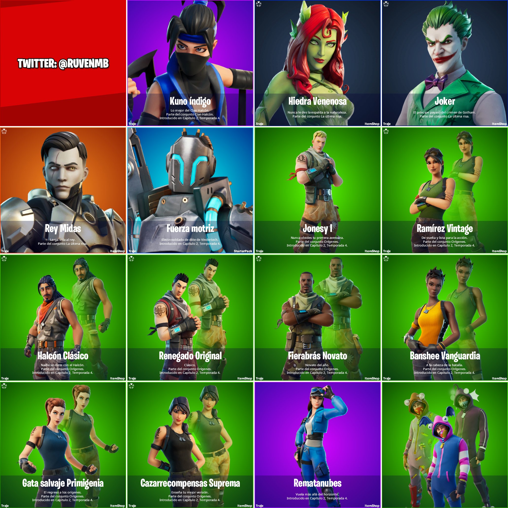 LOS MEJORES CONJUNTOS SKINS! FORTNITE 