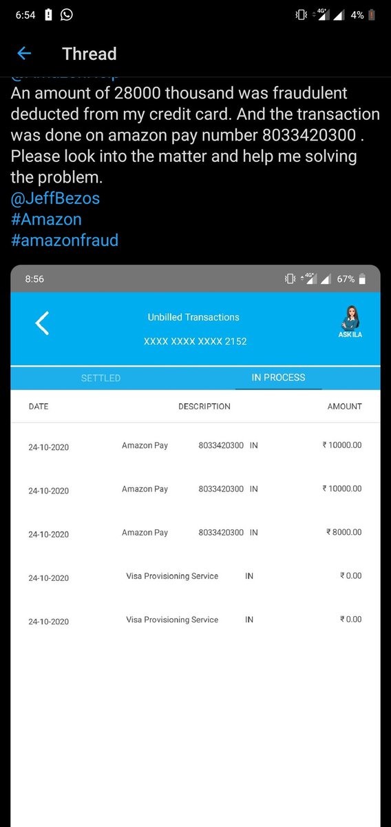 sonukrsrma's tweet photo. @SonuSood It's a clear case of fraud from amazon side. They have fraudly deducted 28000 from my credit card. If in any way you can help me I would be grateful. I complained amazon but they are taking zero action.
@amazonIN 
@AmazonHelp 
@AmarUjalaNews 
@BBCBreaking 
@BBCNews 
@OfficeOfRSP https://t.co/FmeqdCBhnS