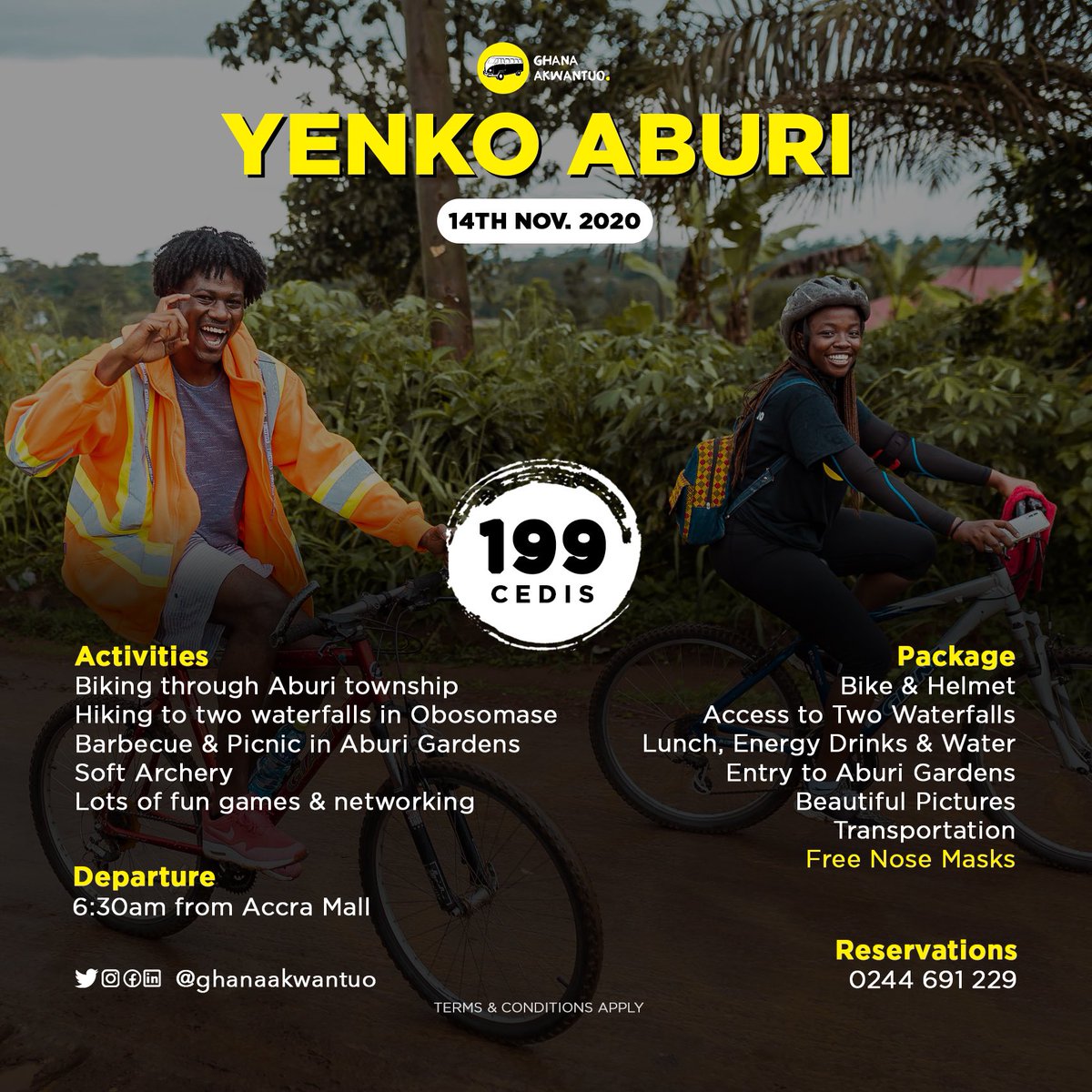 MoveWithPhish's tweet photo. #YenkoAburi: our biking and hiking experience is now a monthly thing!😍
The experience keeps getting better after each edition.
DM @GhanaAkwantuo Or WhatsApp 0244691229 to join this month’s edition. https://t.co/mB7xDrSvSI