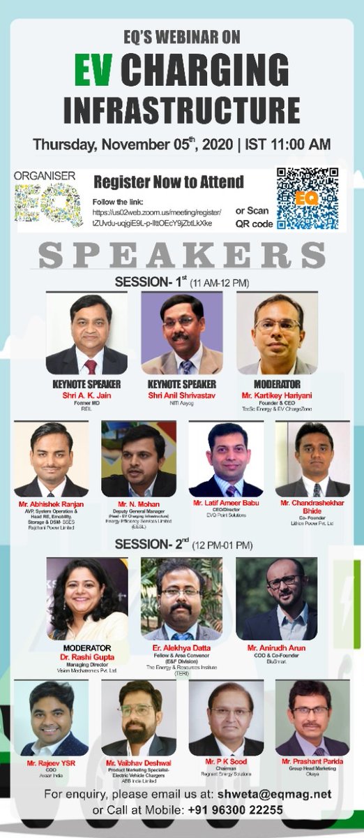 EQMagPro's tweet photo. EQ Webinar on EV Charging Infrastructure in India on Nov 5th from 11:00 AM Onwards…Register Now!
https://t.co/8iqFUZSSiE

@REIL_Jaipur, @NITIAayog, @bsesDelhi, @Tesco, @EESL_India , @EvqPoint, @lithionpower, @VisionMechX, @teriin, @BluSmartIndia, @ABBIndia,@Okaya_Power

#eq #ev https://t.co/fCZsMDJ7wq