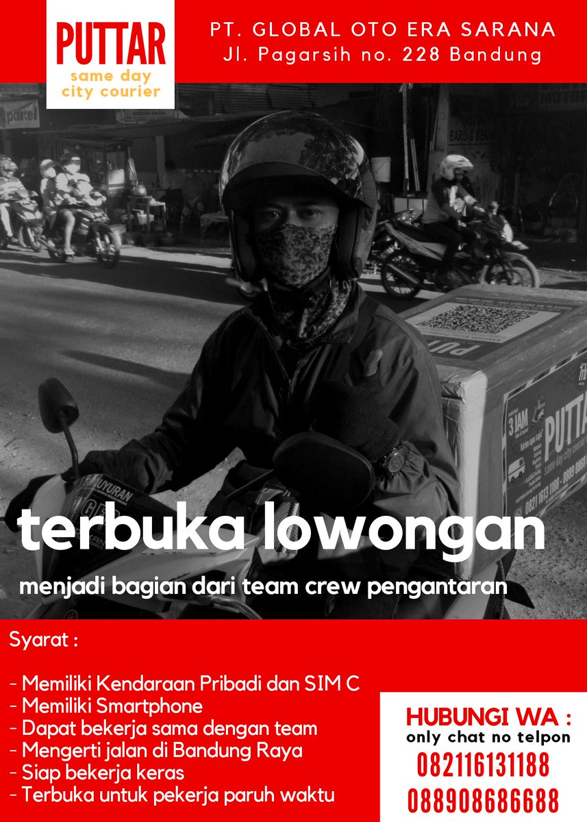 NewtoursB's tweet photo. Sementara untuk yang domisili kota Bandung dan sekitarnya, ada lowongan kerja menjadi bagian dari crew kami dengan pendapatan menarik.
Silakan WA jika berminat dan terbuka untuk paruh waktu.

#lokerbandung
#bandung https://t.co/WSxtdQeJZR