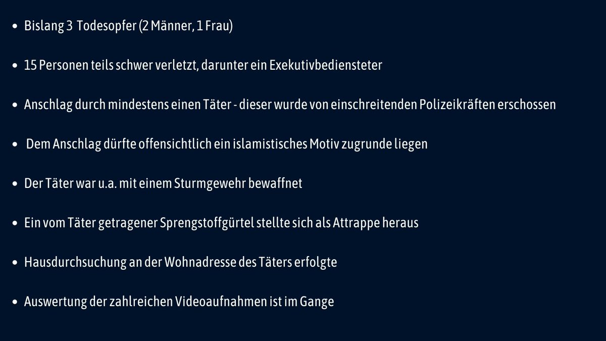 LPDWien's tweet image. *06:30 Uhr*
Was wir bisher über den Anschlag in der Inneren Stadt wissen:
#0211w