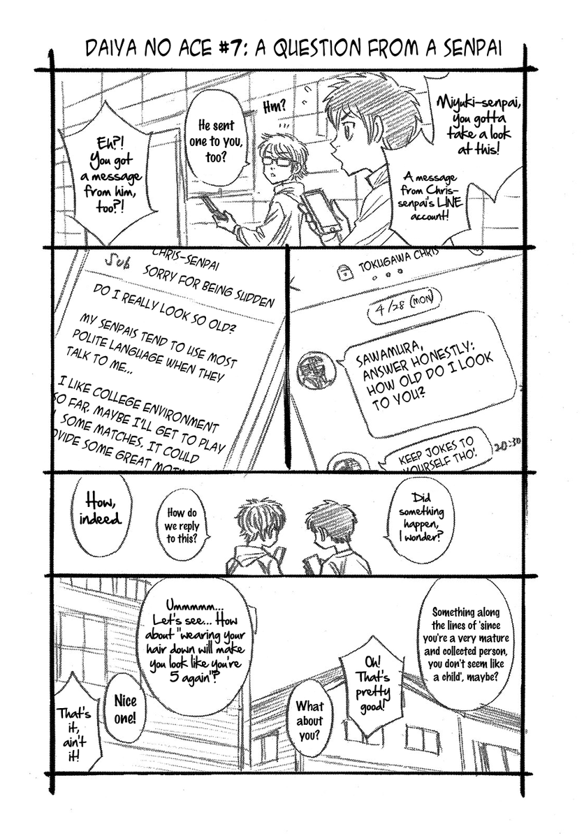Hourly Daiya Thread Of Daiya No Ace Act Ii Omake