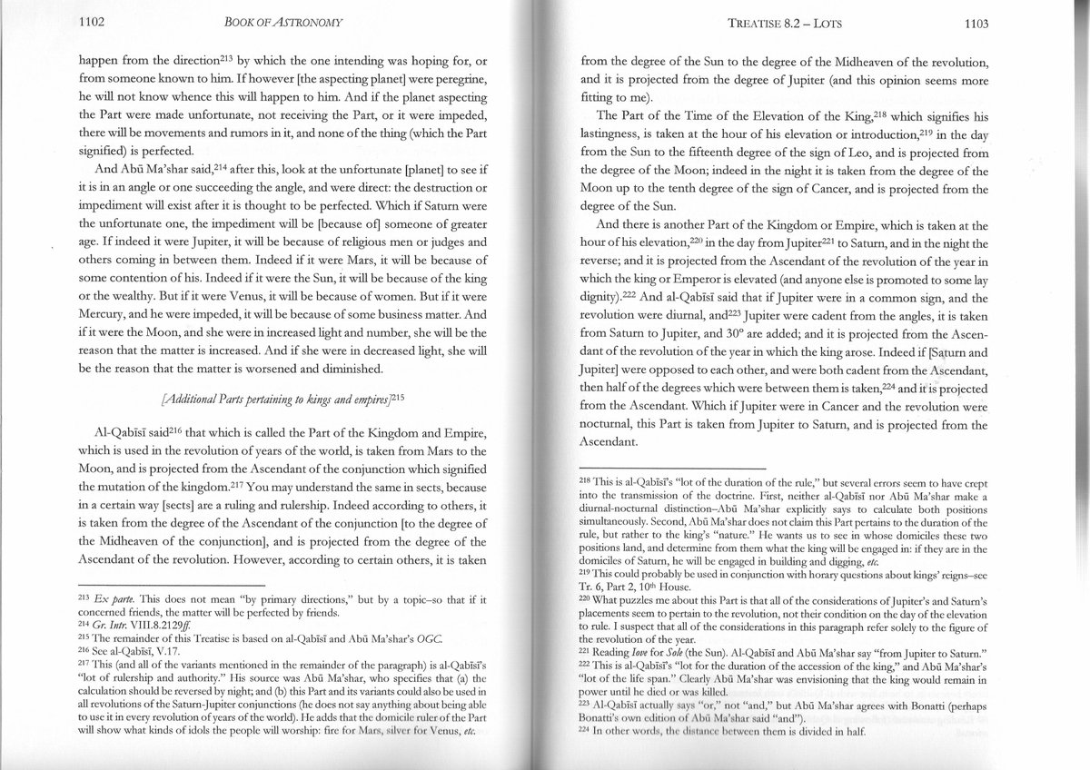 Here are the relevant pages from Dyke's edition of Bonatti: There are no less than five different parts used for this purpose, some of which are fairly elaborate, involving jupiter-satrun conjunctions &c.