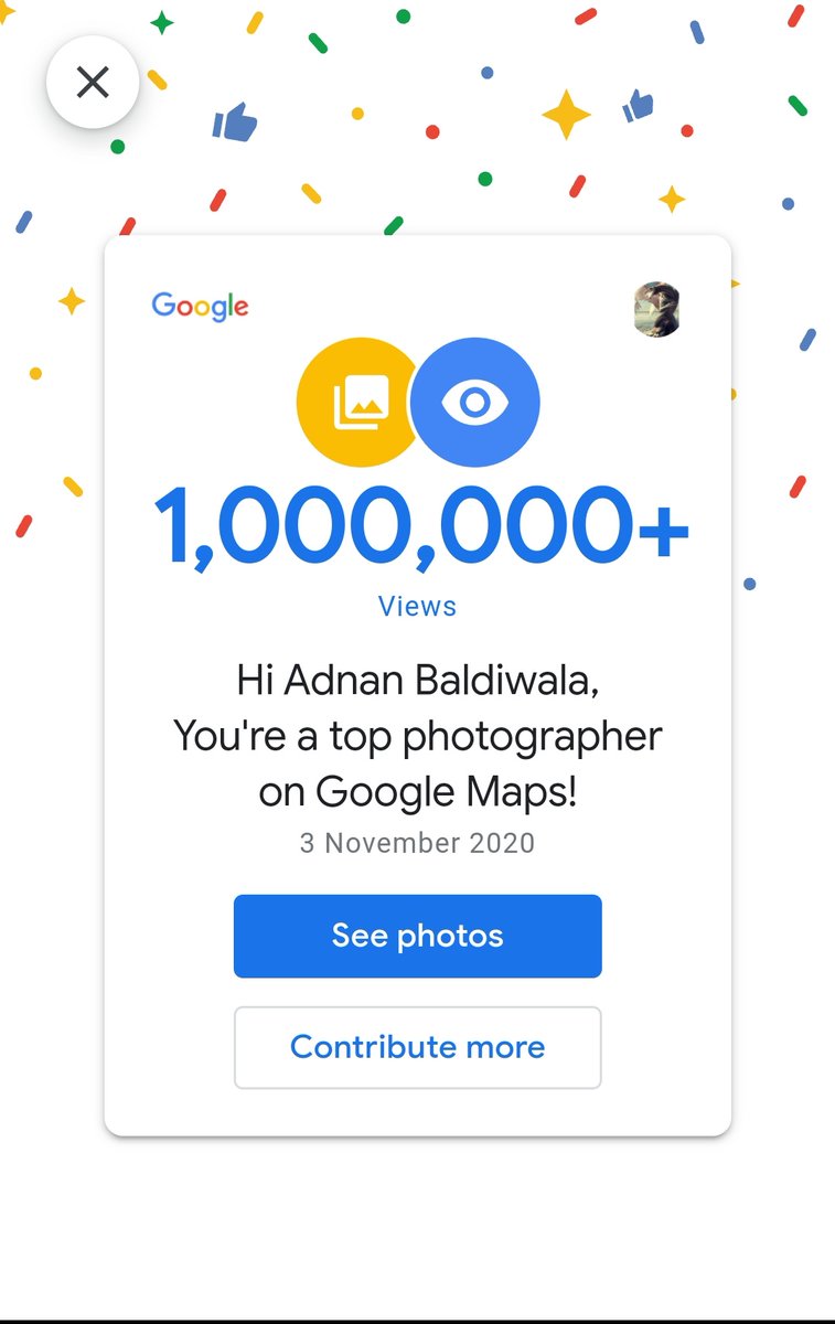 adnan_baldi's tweet photo. @GoogleIndia Ok Google - I have over a million views on my pictures on @googlemaps Does this make me eligible for a pixel 4a sponsored by Google? 😇 #feelingpositive https://t.co/AACFOcFVLt