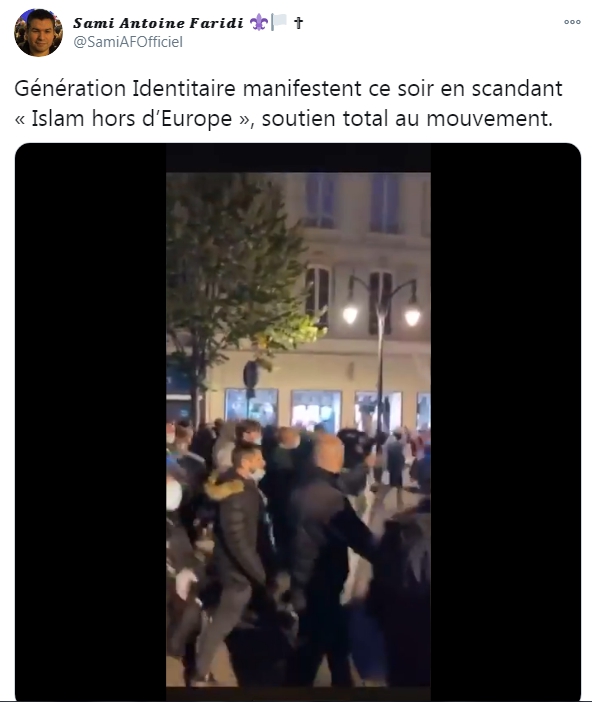 EtienneBaldit's tweet photo. Le porte-parole de Génération identitaire, Clément Martin, dans @lopinion_fr : «Nous faisons du militantisme pacifique.» Also Génération identitaire ⤵️ https://t.co/YZgVZSev3C