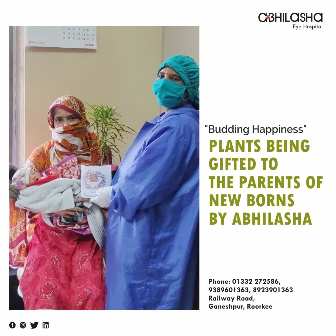 AbhilashaHealth's tweet photo. Little steps towards goodness always bring long lasting changes. Abhilasha Healthcare gives away cute planters to the parents of new borns for a happy and blissful beginning.

#Abhilashahealthcare
#AbhilashaEyeHospitalRoorkee
#AbhilashaEyeHospitalHaridwar
https://t.co/XSp8fAMe1a https://t.co/RjhDfYq2jt
