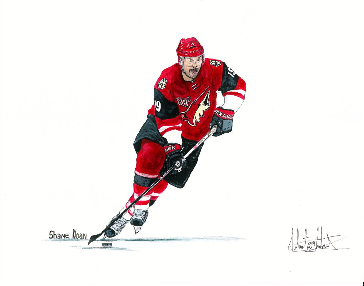 bubba58272424's tweet image. Shane Doan painting