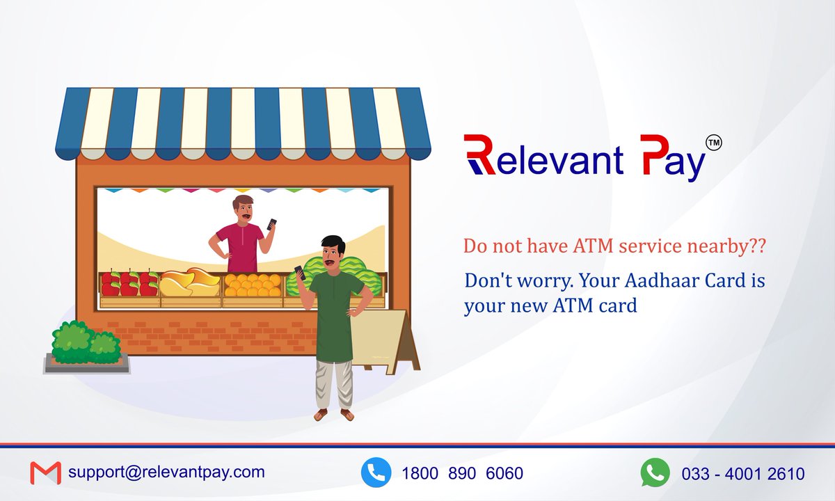 Relevant_Pay's tweet photo. Did you know that your Aadhaar Number can be used for instant money withdrawal?
To open a digital account, visit
https://t.co/HA5KQk83sN

#RelevantPay #AePS #Demonetisation #merchant #helpingruralindia #onlinebanking #Neobanking #DigitalIndia #safetransactions #contactus https://t.co/oD4V0dpjNE