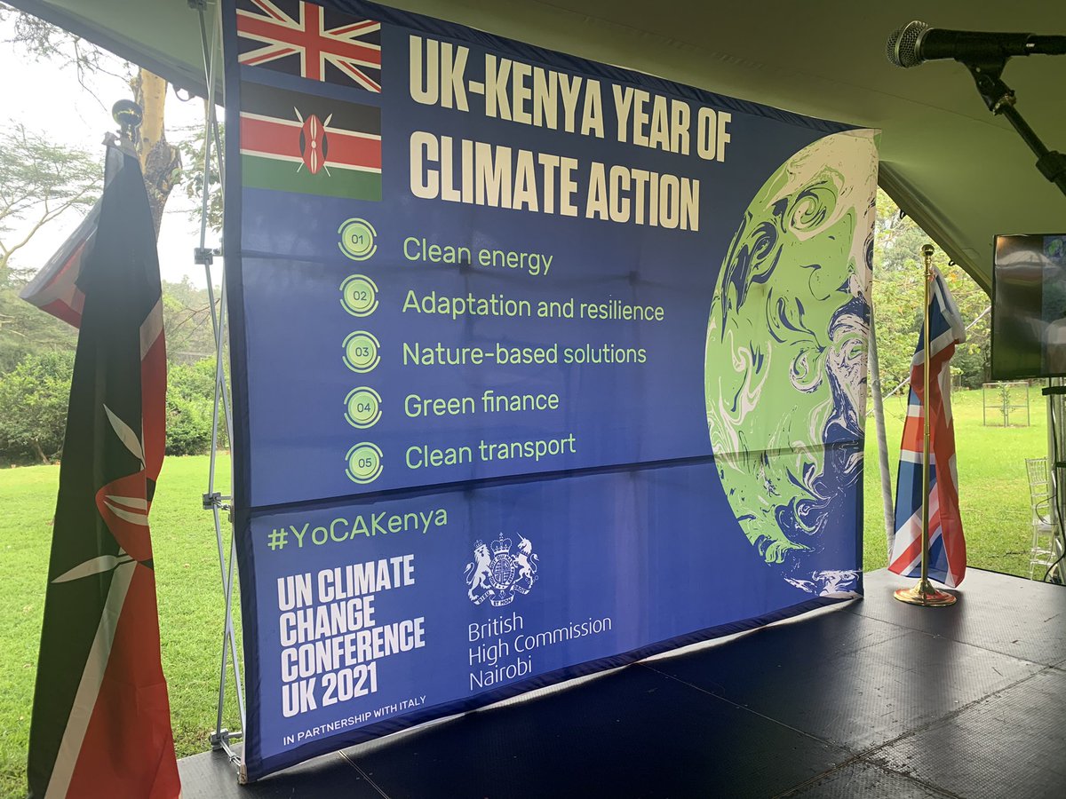 UKinKenya's tweet image. Tackling climate change needs collaboration.

Today as we launch #YoCAKenya with @Environment_Ke, the 🇬🇧 will work together to support the leadership that 🇰🇪 has shown to drive #ClimateAction 

All part of our #COP26Ambition!