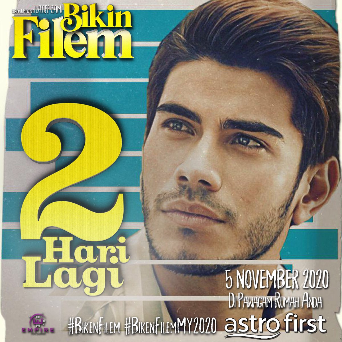 AstroShaw's tweet photo. 2 HARI LAGI!! Korang dah ready belum nak layan gelagat @azrelismail ni?
.
Nantikan Bikin Filem, Akan Datang 5 November ini hanya di Astro First, Saluran 480, Di Pawagam Rumah Anda!
.
#BikinFilem
#BikinFilem18
#DiPawagamRumahAnda
#AstroFirst
#BikinFilemMY2020 https://t.co/ENpEtyaJpx