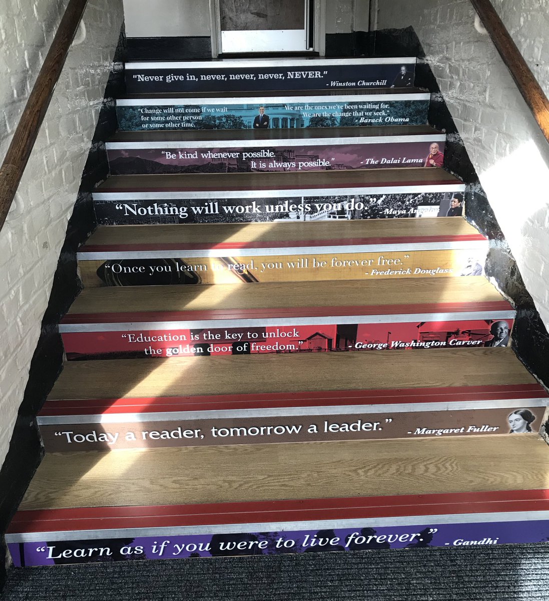 Thank you @hdwrapsuk for transforming our school steps! Here’s a selection 😊
Be The Best You Can Be #BTBYCB #school #education #teachers #london #primaryschool #towerhamlets #edutwitter #wallwraps #steps #reading #history #maths #inspirational #learningenvironment